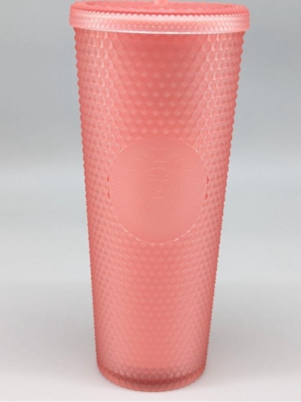 Starbucks Pink Textured Reusable Tumbler (straw not included)